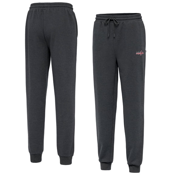 Men's Antigua Heather Charcoal Washington Capitals Idol Jogger Pants