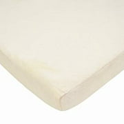 American Baby Co. Soft Chenille Polyester Fitted Portable/MiniCrib Sheet, Ecru