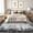 Grey, variant on Large Modern Abstract Rug 9x12 Washable Rug with Non Slip TPR Backing, Soft Non Shedding Floor Covering, Low Pile Thin Foldable Mat, Indoor Carpet for Open Spaces Office, Coffee