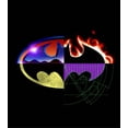 thumbnail image 2 of Batman Four Way Split Logo Men's Black Big & Tall T-shirt-S, 2 of 7
