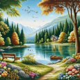 thumbnail image 1 of Vue du Lac 2 - Peinture Diamant DIY, 1 of 6
