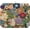 Multi-flowers, variant on Dish Drying Mat for Kitchen Counter 16x18 Inch, Super Absorbent Dish Drainer Mat, Decorative Microfiber Dishes Drying Pad-Small(Purple Butterfly)