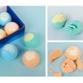 thumbnail image 4 of BUDAO00 Bath Bomb Gift Set with Surprise Inside, 6Pcs Colorful Handmade Kids Safe and Gentle Spa Bath Fizz Balls Kit, Birthday Christmas Gift, 4 of 9