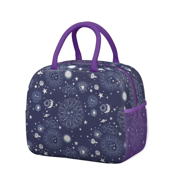 Lunch Bag Lunch Box for Women Reusable Insulated Lunch Bags,Water-Resistant Gothic Cooler Lunch Tote Bag, Large Capacity for Work Travel Picnic