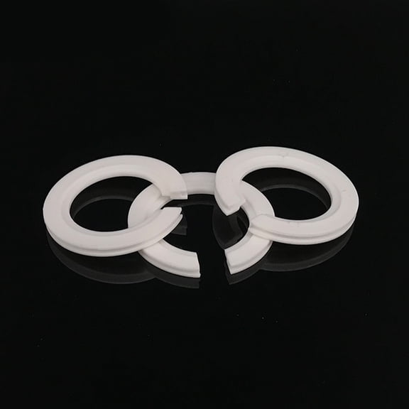 NICEXMAS Lamp Shade Adapter White Plastic 4Pcs 1.75X1.75X0.16in