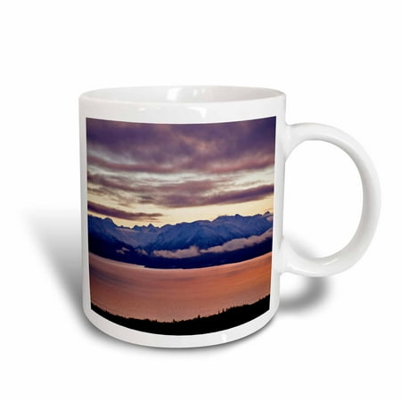 3dRose Kachemak Bay, Kenai Mountains, Homer, Alaska - US02 AJE0018 - Adam Jones, Ceramic Mug, 15-ounce