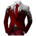 thumbnail image 1 of Boho pour Hommes Vestes de Bal à Boutons pour Hommes Deux Boutons Rétro Ethnique Coupe Ajustée Complet Style Homme Complets Ouvert devant Complets d'Affaires pour Hommes Veste d'Affaires Décontractée, 1 of 3