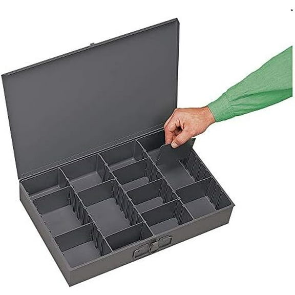 , 119-95-D936, Compartment Box, 12 In D, 18 In , 3 In H