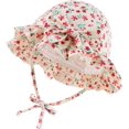 thumbnail image 1 of Bow Baby Girls Summer Hat Flower Toddler Girls Sun Hat Cotton Breathable Infant Hat, 1 of 5