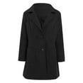 thumbnail image 4 of AOOCHASLIY Women Coat Fashion Women Casual Pockets Button Long Sleeve Tops Long Coat, 4 of 5