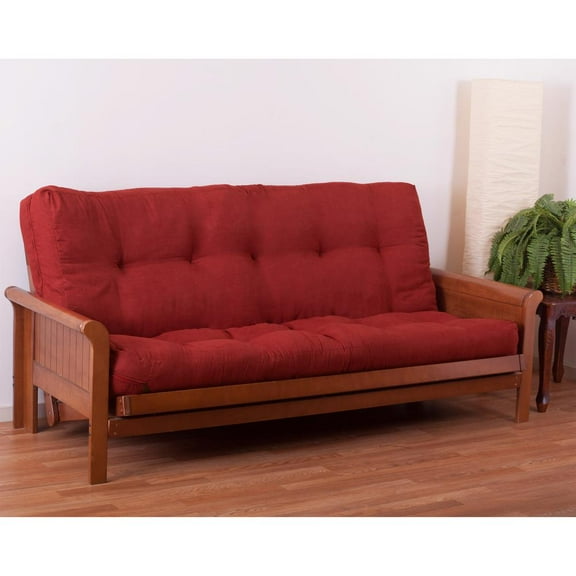 Blazing Needles Vitality 7-inch Microsuede Full-size Futon Mattress - Cardinal Red
