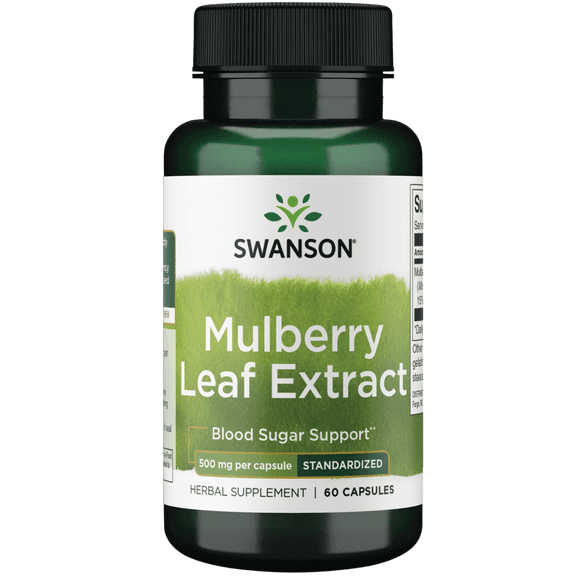 Swanson Mulberry Leaf Extract 500 mg 60 Capsules