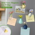 thumbnail image 5 of SSNTSY Mini Ceramic Vase Magnets for Fridge 3D Plant Vase for Kitchen Refrigerator Locker Decoration (Set of 5), 5 of 8