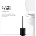 thumbnail image 6 of Deluxe Toilet Brush with Lid - Black 2 Pack, 6 of 8