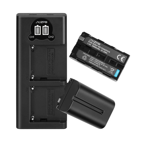 Batería y cargador de repuesto para Sony NP-F550