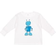 thumbnail image 3 of Inktastic Blue Robot Boys or Girls Long Sleeve Toddler T-Shirt, 3 of 5