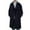 Black, variant on CHEEREAM Man's Double Breasted Trench Coat Oversized Casual Windbreaker Lapel Long Jacket Overcoat with Pockets Khaki XL