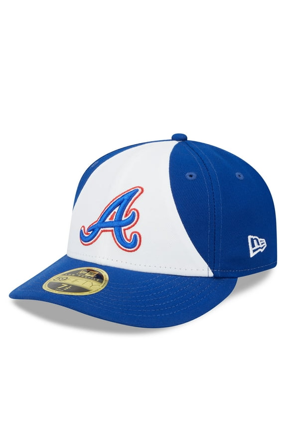 Men's New Era White/Royal Atlanta Braves 2023 City Connect Low Profile 59FIFTY Fitted Hat