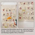 thumbnail image 5 of Fabric Christmas Calendar with Pockets24 Days Countdown Calendar Hanging Storage Bag for Xmas Holiday HomeWallDecoration, 5 of 5