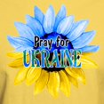 thumbnail image 3 of CafePress - Pray For Ukraine Blue And Yellow Sunflower T Shirt - Men's Classic Graphic T-Shirt, 3 of 4