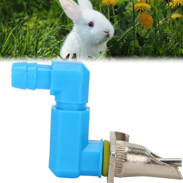 Bebedero para conejos bebedero automático para tetina para conejos alimentador de agua para conejos tetina ratón sistema de bebedero para conejos con conector en T ANGGREK Otros