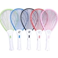 thumbnail image 6 of Electric Bug Zapper Racket, 2-in-1 Rechargeable with LED Light, 1 Pack Large Three-Layer Mesh Black, Shock-Proof Electric Mosquito Swatter for Indoor Outdoor Home Patio Mosquito Killing, 6 of 8