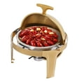 thumbnail image 6 of 9L Round Chafing Dish Buffet Warmer 201 Stainless Steel with Fuel Holder, 6 of 14