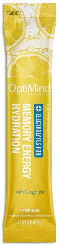 Alternascript Optimind Lemonade Memory Energy Hydration Probiotic Water Booster - 8 count per pack -- 1 each