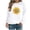 White, variant on Ichuanyi Womens Fall Tops, Womens Casual Hoodies Jumper Tops Ladies Sunflower Print Sweatshirt Blouse Tee