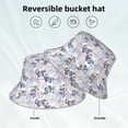 thumbnail image 2 of KLL Autumn Leaves Bucket Hat for Women Men Packable Travel Beach Sun Hat Outdoor Rave Accessories Reflective Fisherman Cap, 2 of 7