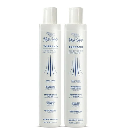 I Belli Capelli NutriCare Shampoo and Conditioner Set for Women and Men– Paraben & Petrolatum Free, Color Safe –Nourishing & Moisturizing for Dry, Damaged, Curly, Wavy & All Hair Types – 2x300ml Each