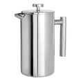 thumbnail image 1 of Shangren French Pressing Coffee Maker Bar Accessories Stainless Steel Portable Teapot 9.2x18.2cm 600ML, 1 of 8