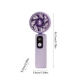 thumbnail image 3 of This Portable Five Speed Rechargeable USB Folding Handheld Fan With Digital Display Is Suitable For Schools Home And Outdoor Use, 3 of 6