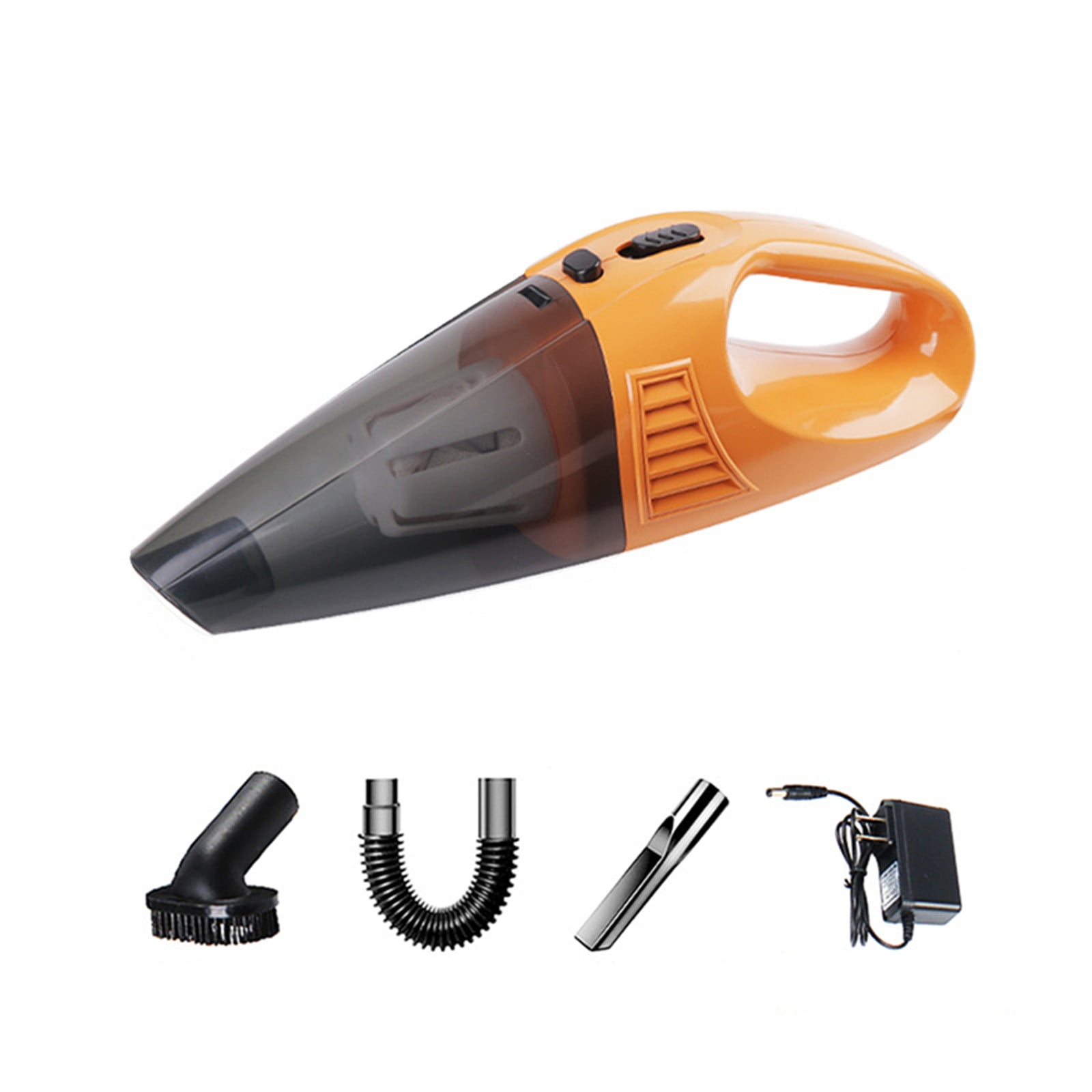 Blasgw Portable Handheld Wireless Car Vacuum Cleaner Household Compact & Large Suction Vacuum Cleaner Orange Orange