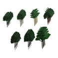 thumbnail image 3 of Yinanstore Model Green Trees Sculpture Green Trees Movie Props Sand Table Layout Decoration Scale Railway DIY Scene Decor Building Model 28 pieces, 3 of 8
