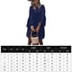 thumbnail image 2 of Vestido De Las Señoras Vestido elegante floral de encaje Vestidos de verano europeos para mujer Transpirable para vacaciones Kuymtek para Mujer Azul marino T L, 2 of 6