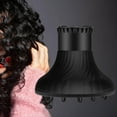 thumbnail image 3 of Hair Dryer Diffuser for Curly and diffuser hair dryer Wavy Hair Black, 3 of 8