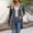 Dark Gray, variant on Women Long Sleeve Knit Duster Cardigan Open Front Button Down Lightweight Casual Outerwear Tops Purple S