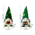 thumbnail image 3 of Luminous St. Patrick's Day Gnomes Plush Elf Decorations Handmade Saint Patty's Day Scandinavian Tomte Swedish Nisse for Irish Lucky Day Home Table Ornaments, 3 of 12