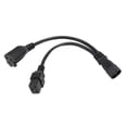 thumbnail image 2 of IEC320 C14 A C19 Y NEMA 5-20R Cable de Alimentación, IEC320 C14 A IEC320 C19 Cable de Alimentación y Divisor de 32 cm de longitud para altavoces, 2 of 7