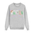 thumbnail image 1 of Christmas Family Matching Outfits Printed Long Sleeve Dad Style Holiday Sweatshirt Top, 1 of 5