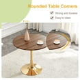 thumbnail image 5 of StnTalk 31.5" Round Dining Table, Modern Tulip Kitchen Table for 2-4, Small Space Pedestal Dining Table with MDF Top for Apartment Dining Room, 5 of 7