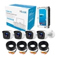 thumbnail image 2 of Kit Cámaras de Seguridad de 4 Cámaras HD 720p Bala color Blanco Metálicas + Disco duro 500GB, 2 of 4