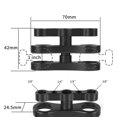 thumbnail image 4 of kurtrusly Aluminum Standard 1" Ball Clamp for Underwater Diving Light Arm System black, 4 of 8