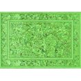 thumbnail image 1 of Ahgly Company Indoor Rectangle Animal Green Traditional Area Rugs, 5' x 8', 1 of 1
