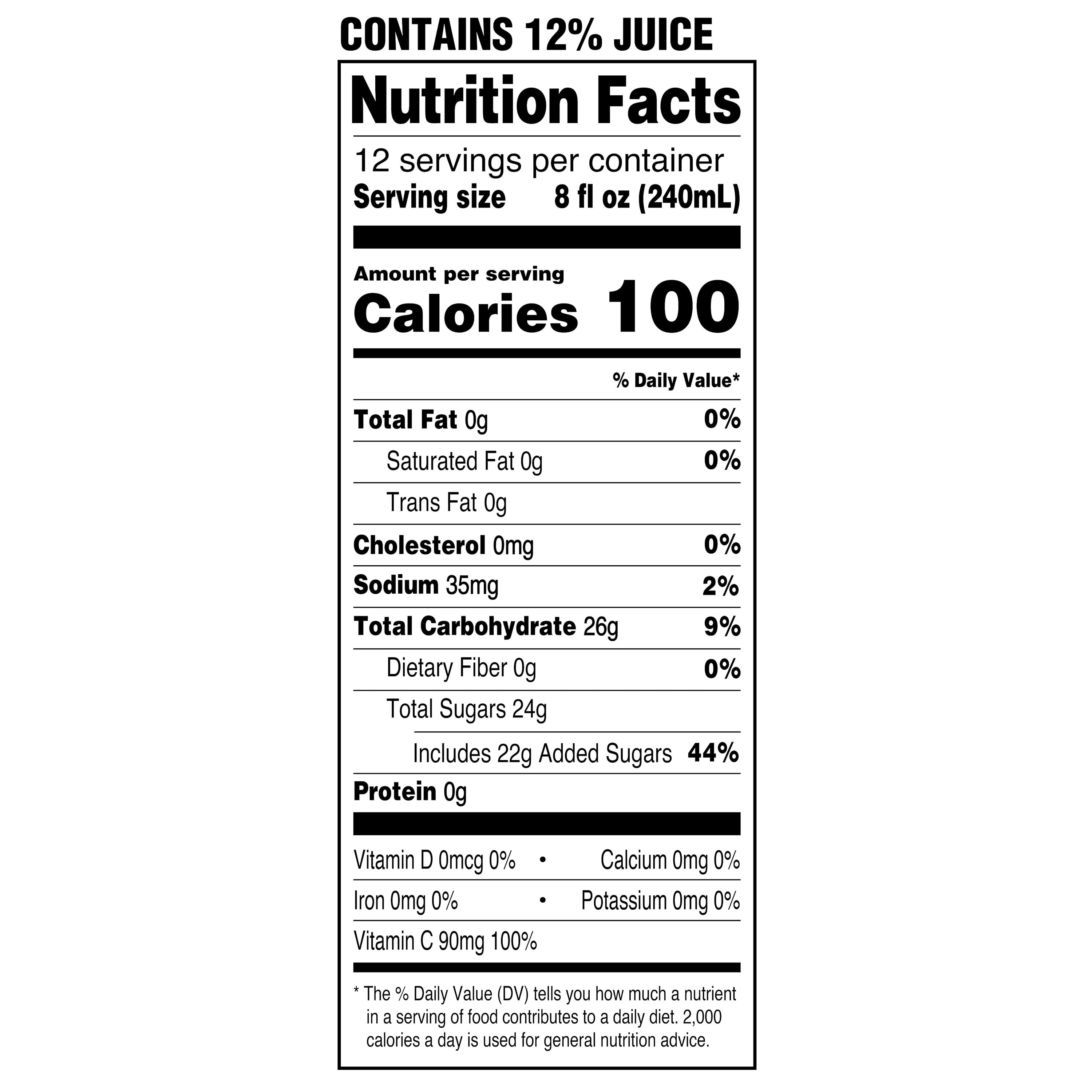 (3 pack) Great Value Cranberry Pineapple Juice Cocktail, 96 fl oz
