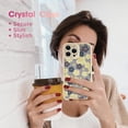thumbnail image 4 of Compatible with iPhone 13 Pro Max Case for Women Girls,Cute Retro Purple White Floral Flower Pattern with Soft Flexible Silicone Case Anti-Scratch Shockproof Smooth Case for iPhone 13 Pro Max, 4 of 12