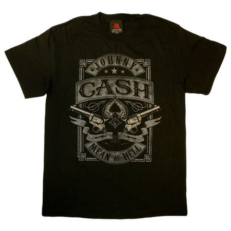 Johnny Cash - Johnny Cash Mean As Hell T-Shirt - Walmart.com