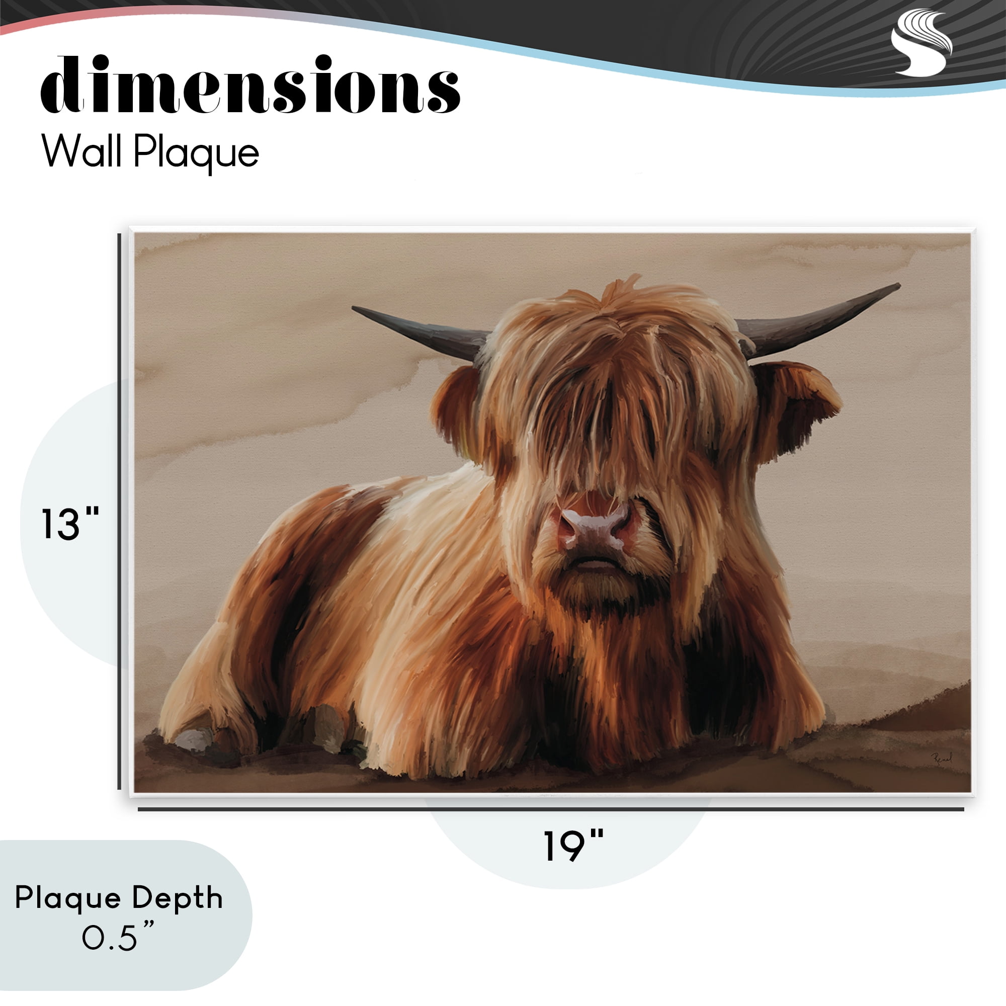 Stupell Industries Got My Hair Done Cattle Wall Plaque Art, design by Renel Peters
