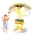 thumbnail image 1 of CIVG 13.7" Dancing Duck baby Toy Talking Musical Singing Duck Toy Recording and Repeating What You Say Electronic Ducks Animal Plush Toys with 120 Songs and Glow for Toddlers Kids, 1 of 9
